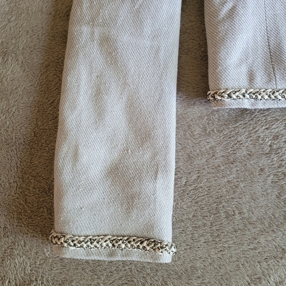 Rebecca Taylor silk blend cropped blazer size 4 - Picture 7 of 16